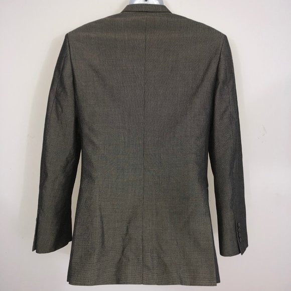 Andrew Fezza Blazer Mens 38R Gray Single Breast 2 Button Double Vent Suit Jacket - Picture 4 of 10